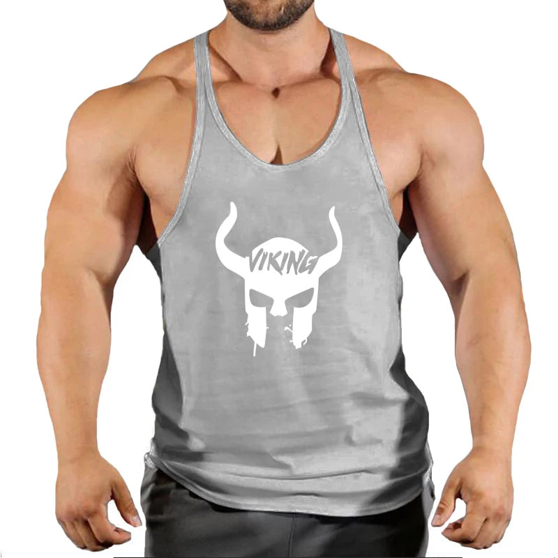 Tank Top Gym Hombre Estampa Skull