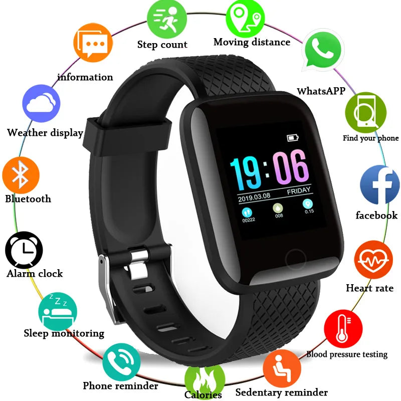 Smartwatch Deportivo D13 con Monitoreo de Salud y Resistente al Agua