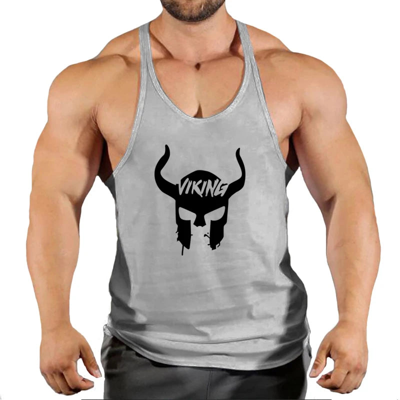 Tank Top Gym Hombre Estampa Skull